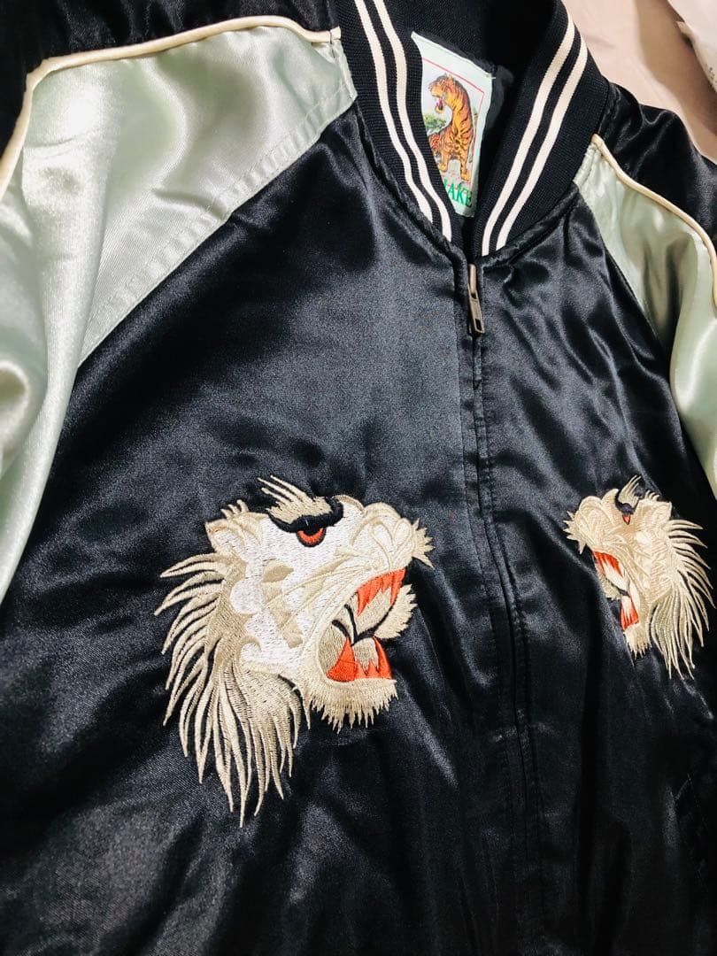 美品 JAKE スカジャン 虎 日本限定 ヴィンテージ unisex サテン