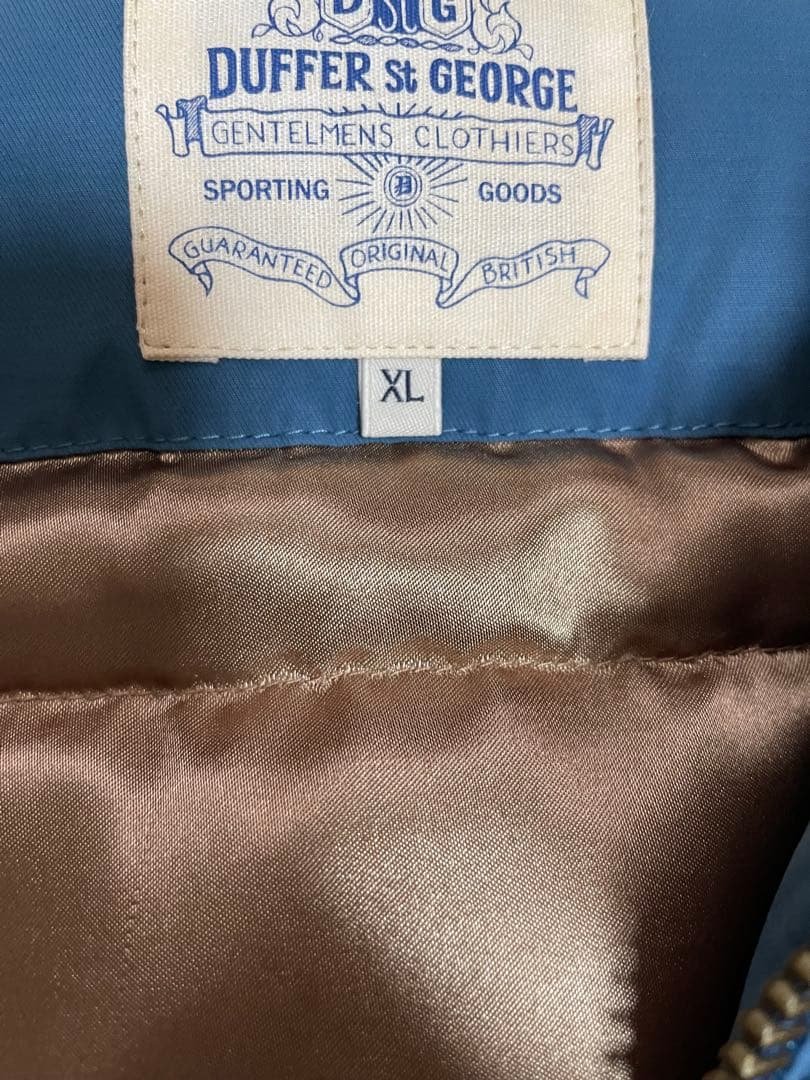 ダファーオブセントジョージ コート ダウンジャケット 青 XL