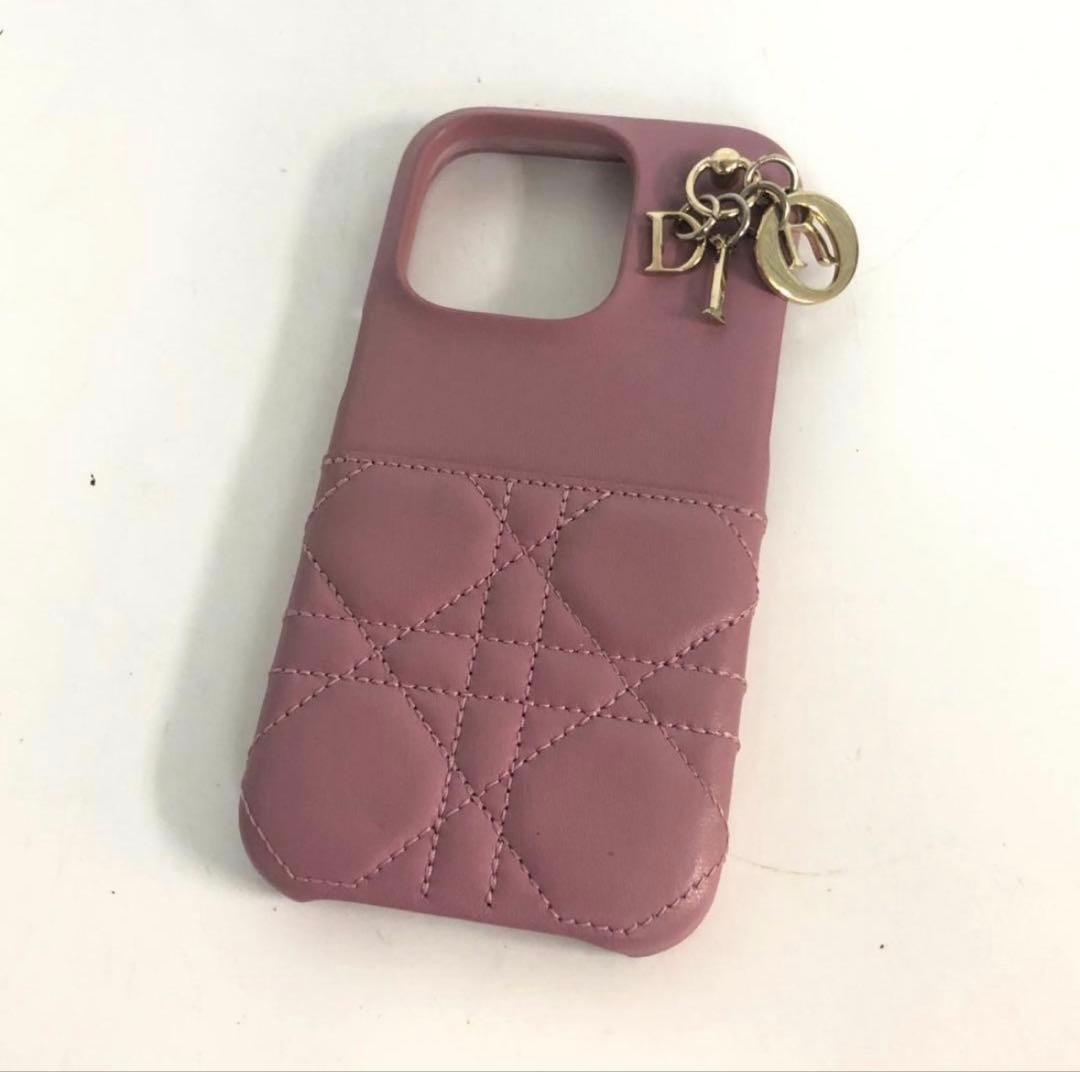 Christian Dior カナージュ ラムスキン iPhone15Pro