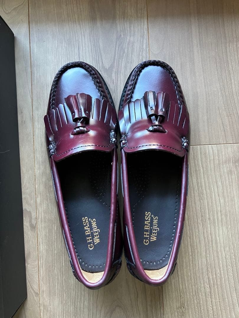 【G.H. BASS】 US5 WINE タッセルローファー