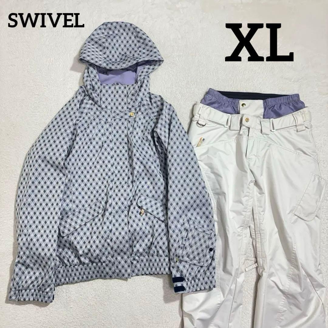 美品　大きいサイズ　スゥイベル　スキーウェア　ジャケット　パンツ　上下セット