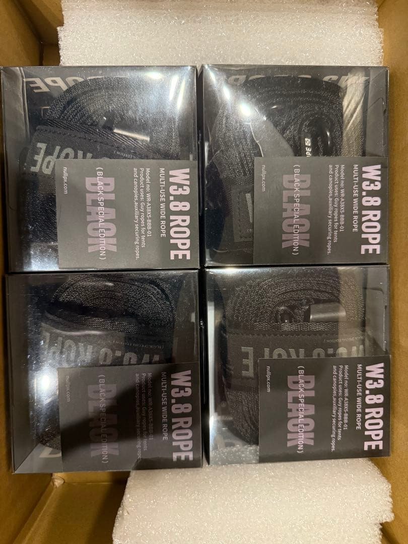 <NULL PIXEL>W3.8 ROPE BLACK EDITION4個セット