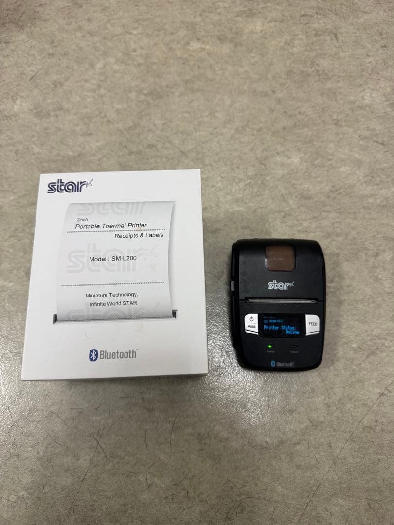 スター精密製　bluetooth モバイルプリンター　SMーL200