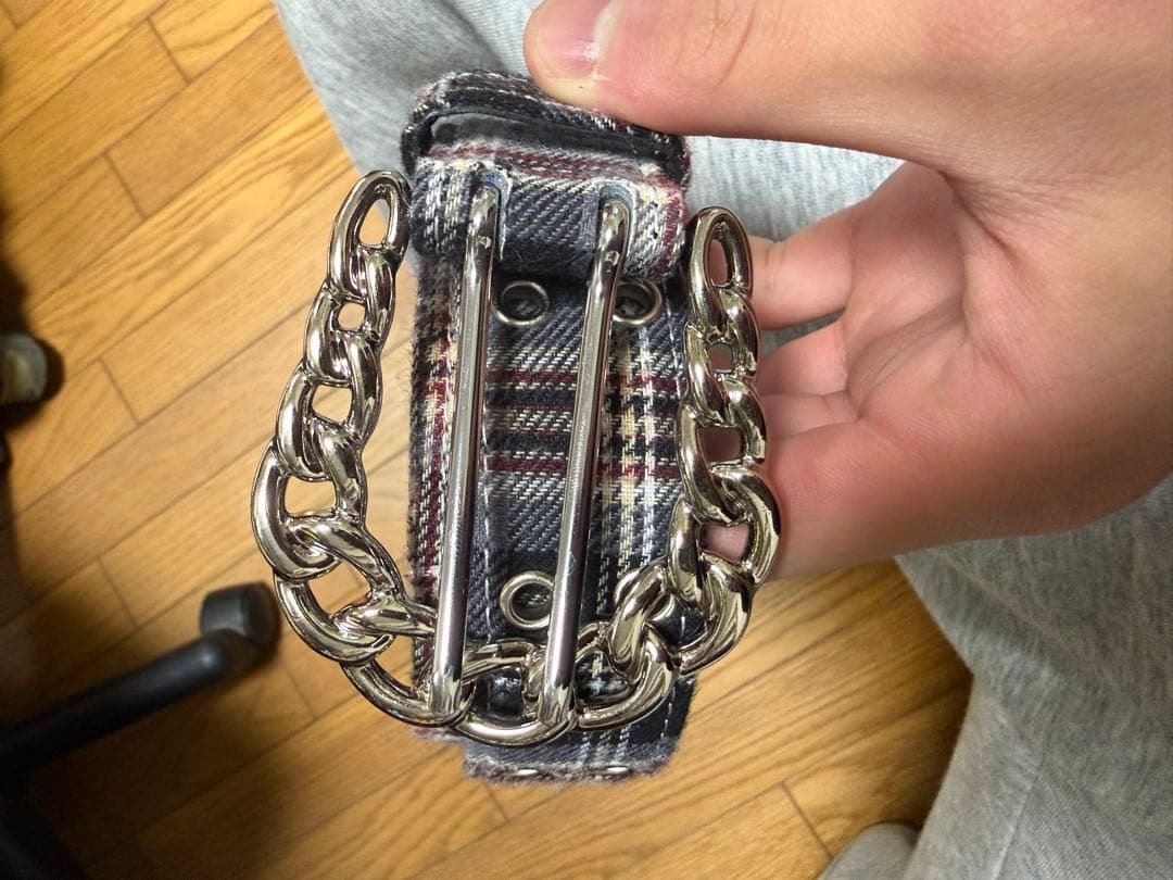 「完売品」⭐️afb チェックベルトショッパー付き