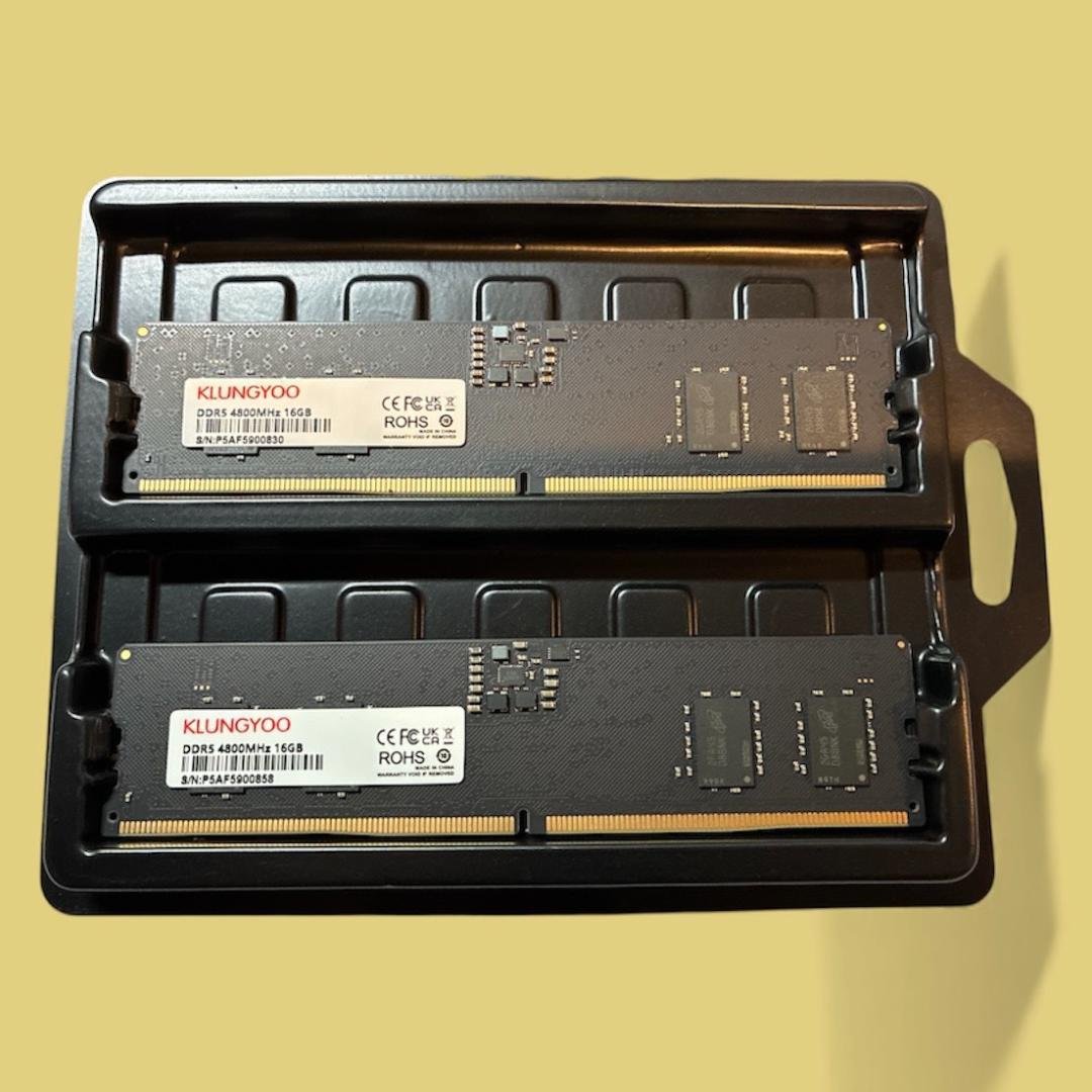 【メモパス済】DDR5 4800MHz 16GB x2枚 (32GB) メモリ