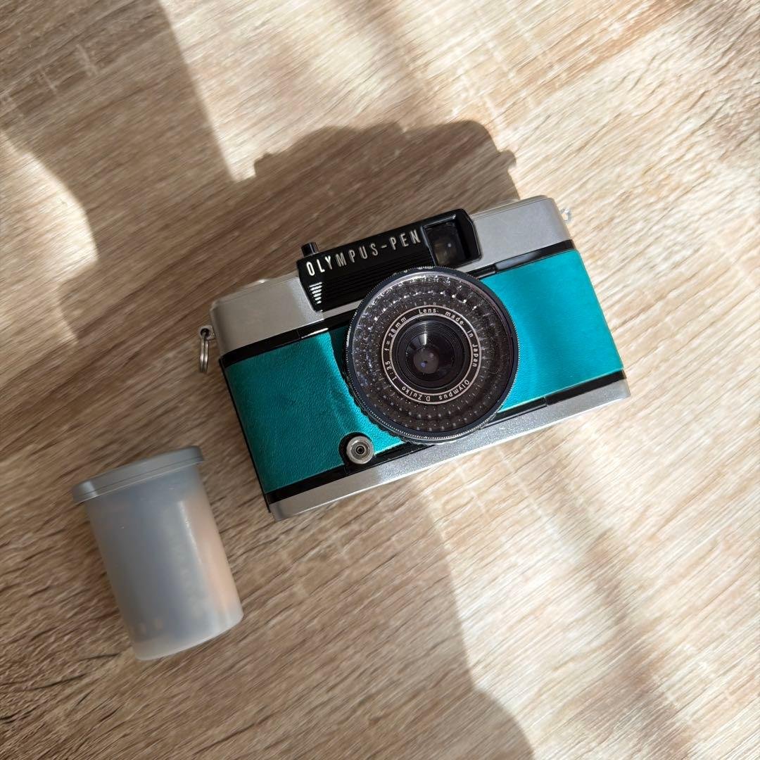【整備済・完動品】OLYMPUS PEN EE-3 ターコイズ フィルム付き