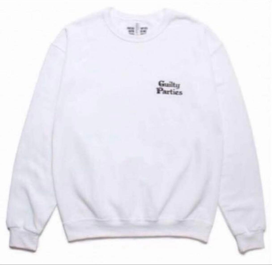 WACKO MARIA ワコマリア スウェット XL スエット 白 刺繍 ロゴ