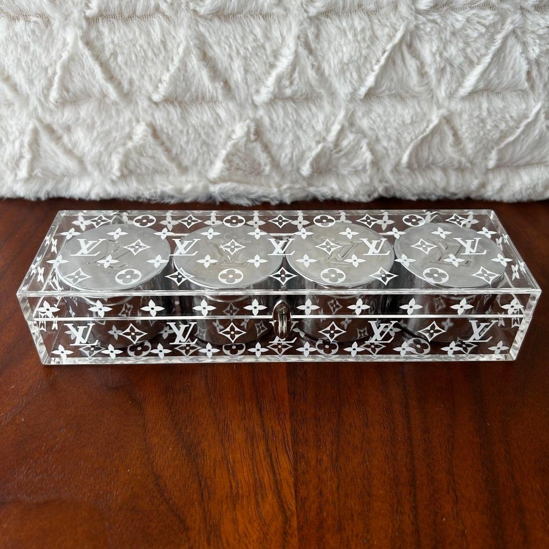 ルイヴィトン　アクリルケース　アロマキャンドル　モノグラム