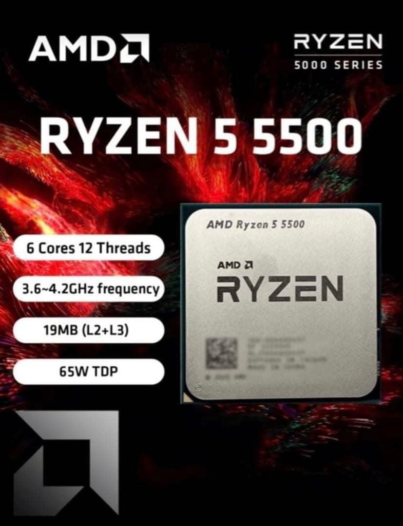 AMD Ryzen 5 5500 CPU 新品未使用