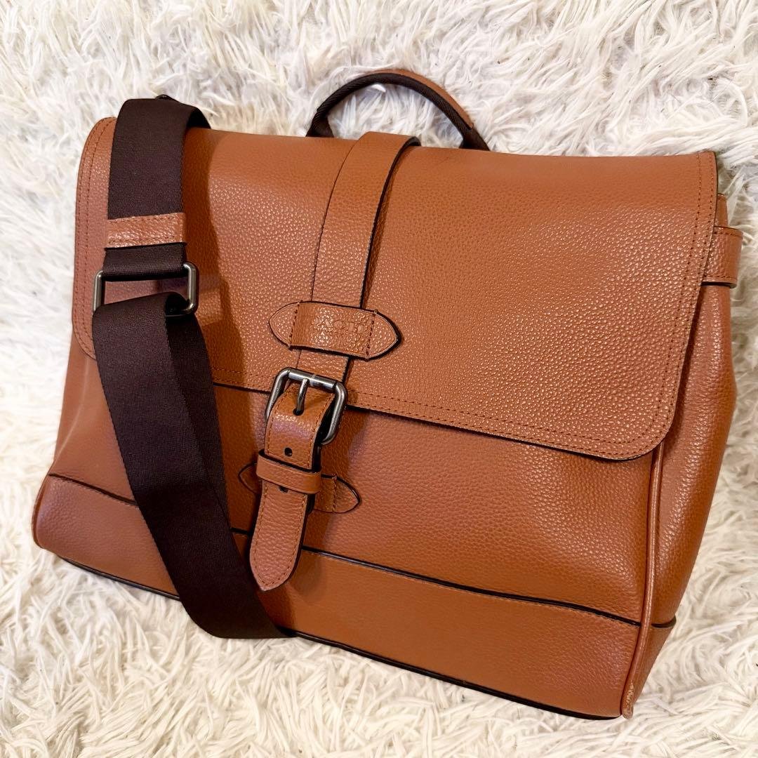コーチ　COACH ビジネスバック　メッセンジャーバック　ハドソン　ブラウン