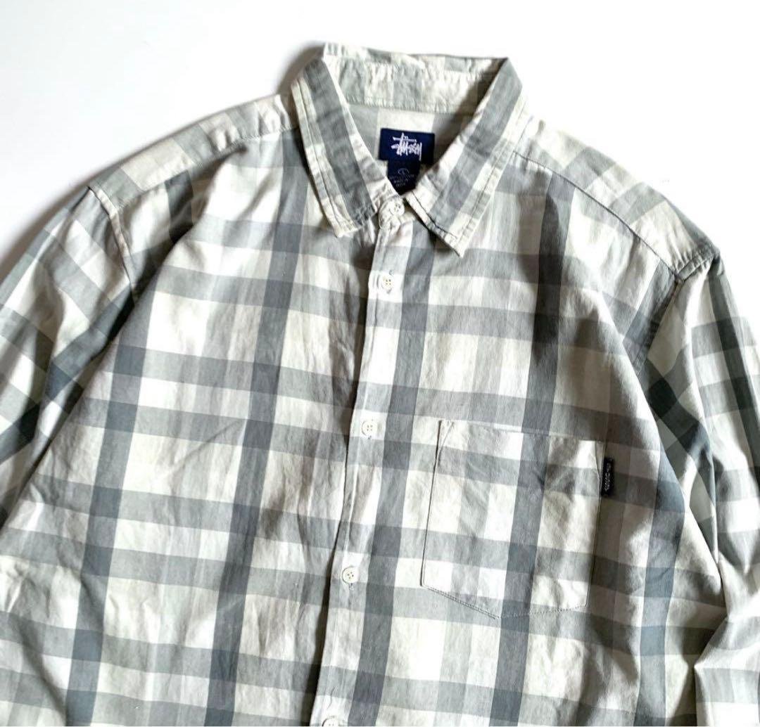 90s 00s OLD STUSSY チェック シャツ オールドステューシー