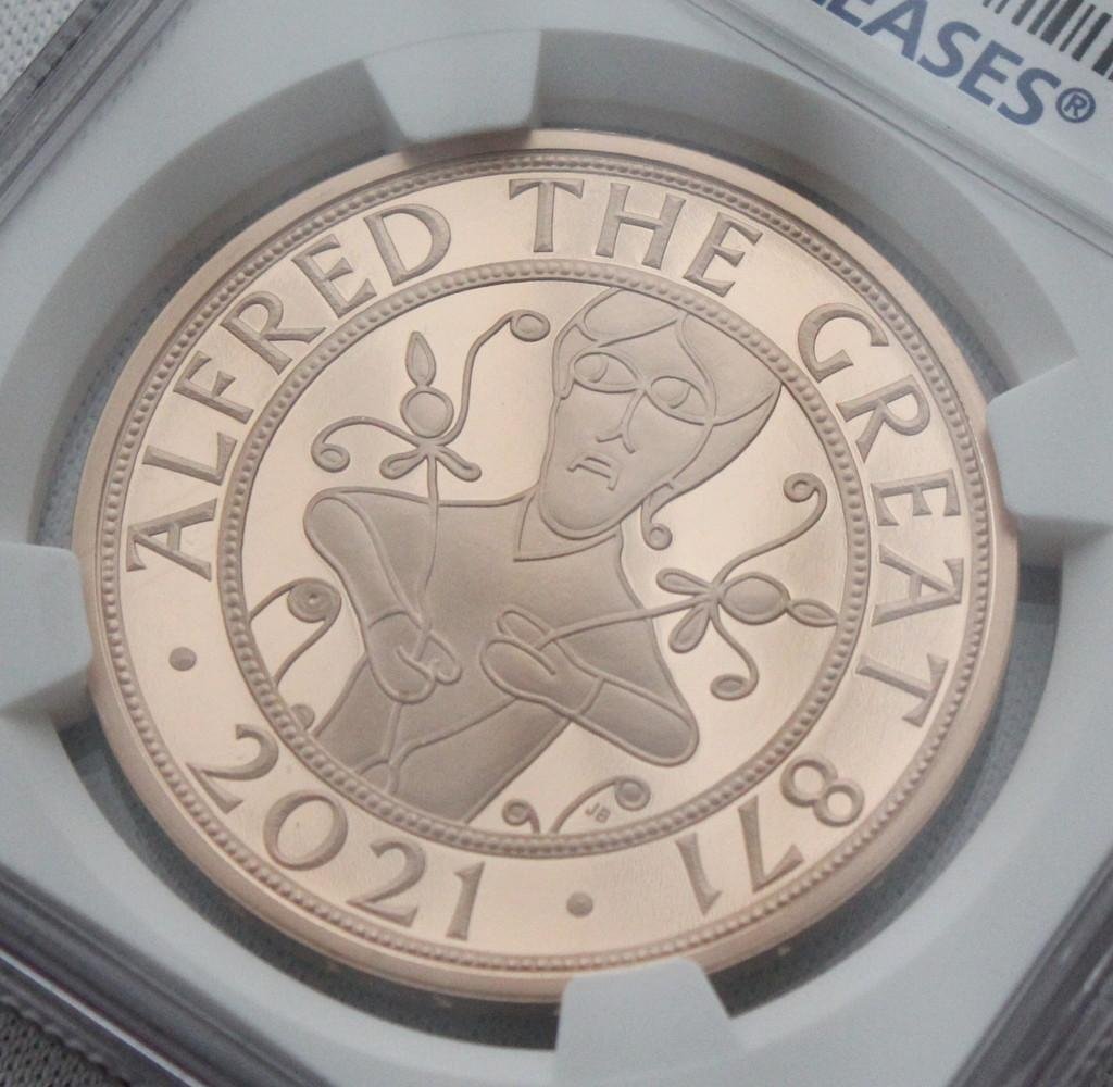 2021年イギリス アルフレッド ザ グレート ￡5 金貨 NGC PF70UC
