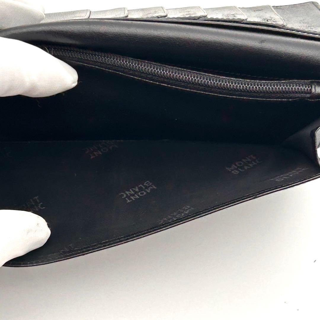 極美品✨ MONTBLANC モンブラン 長財布 レザー ブラック