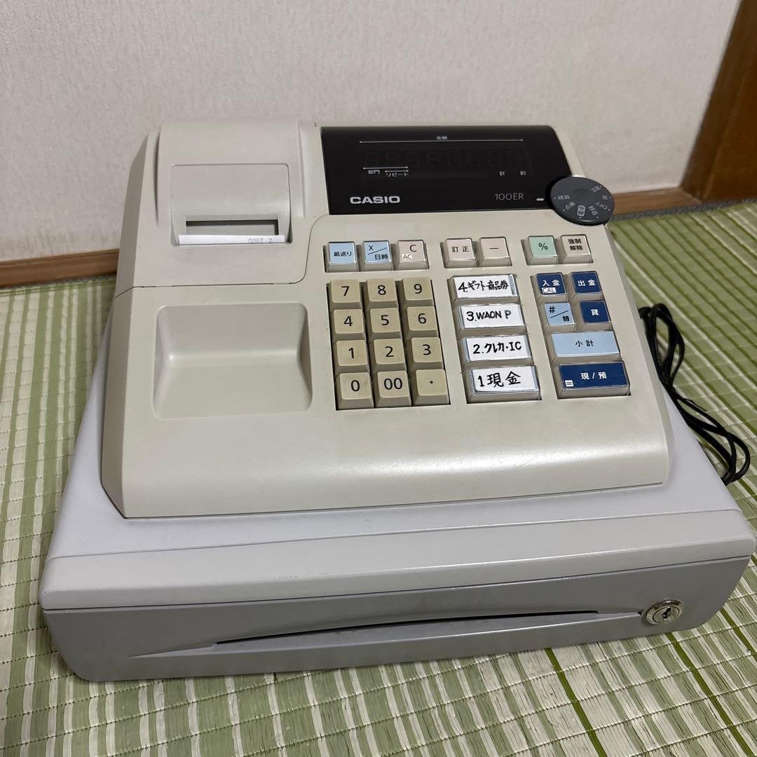 カシオ　CASIO レジ レジスター 100ER 会計　店舗
