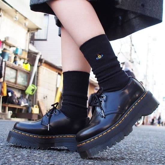 Dr.Martens 1461QUAD UK5 黒 厚底 3ホール JADON
