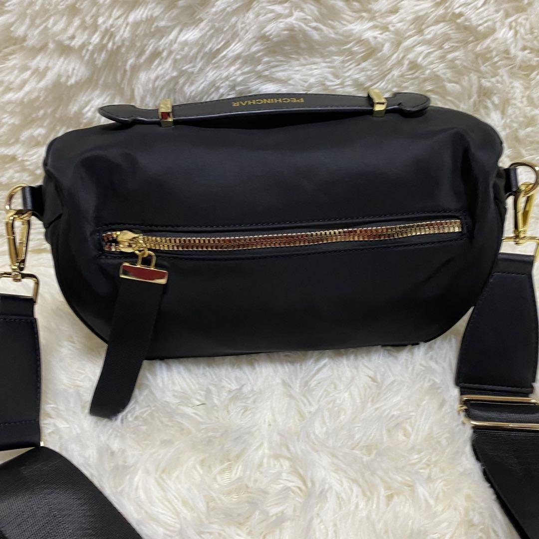 【美品】 ペシンシャ ゴールド金具 ショルダーバッグ ボディバッグ