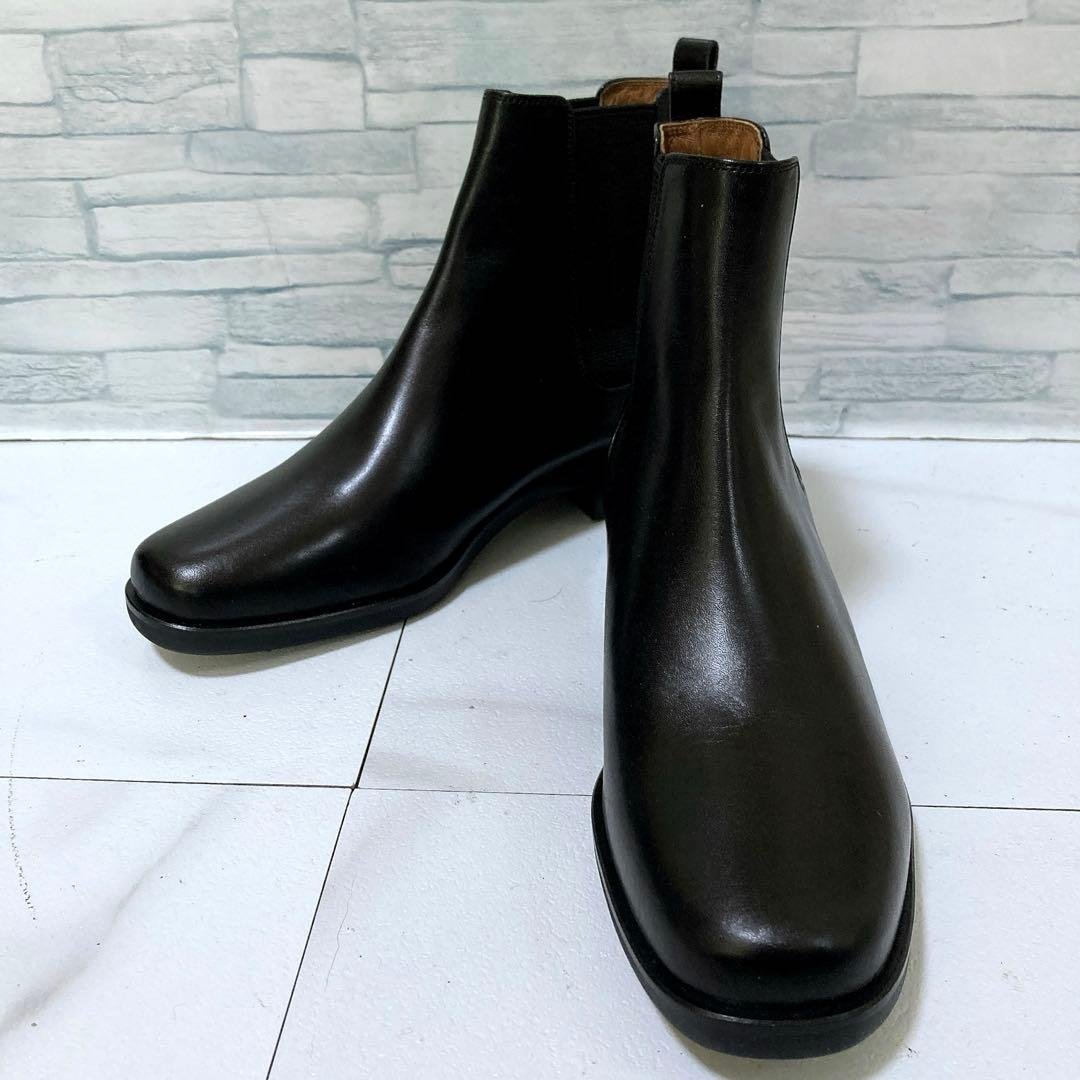 新品 マーガレットハウエル サイドゴアブーツ 本革 ブラック 黒 24.5