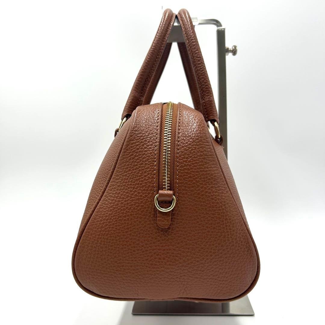 【極美品】CHRISTIAN VILLA ボストンバッグ ブラウン 2way