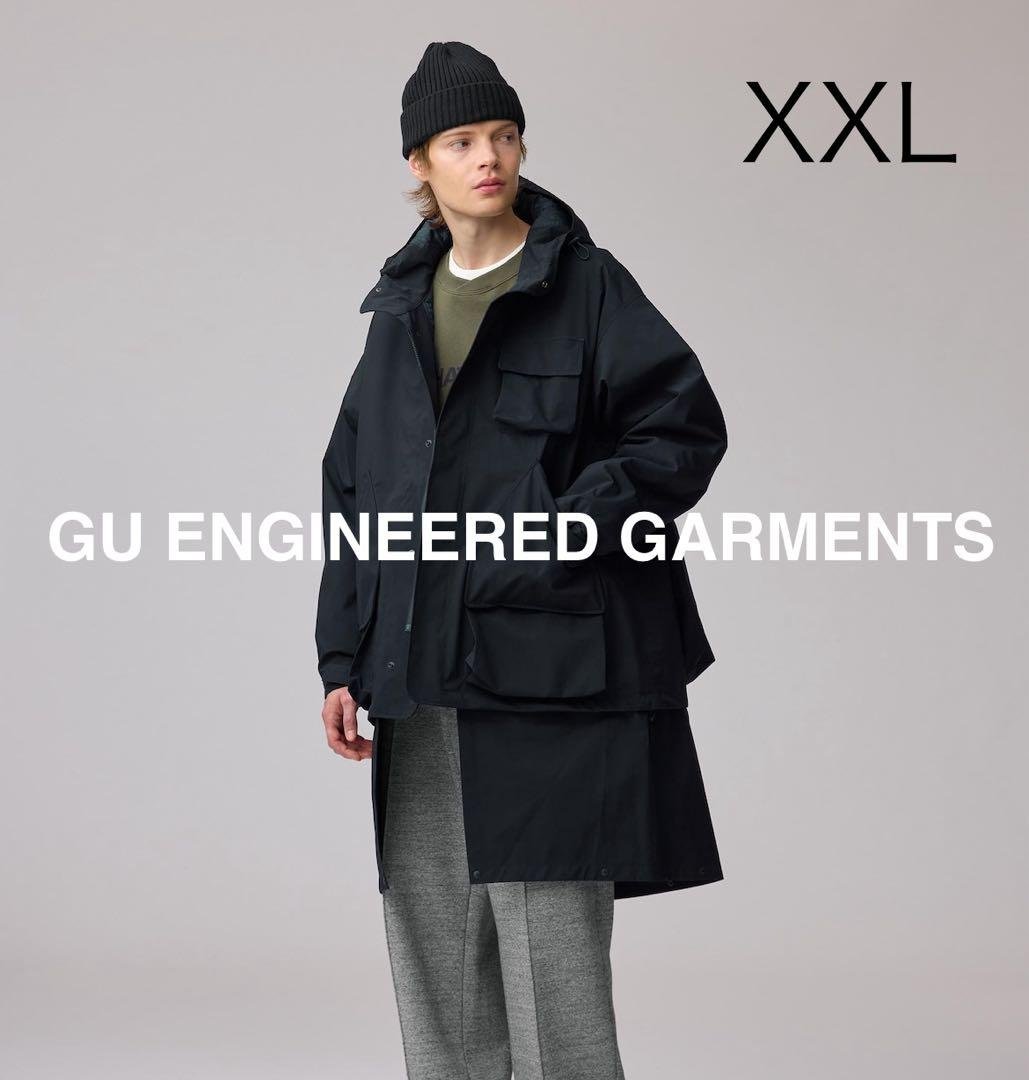 GU エンジニアドガーメンツ パデッドシェルパーカ ネイビー XXL 新品
