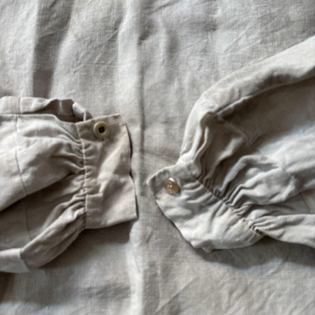 あ*え様 フレンチ　リネンスモック　vintage生地　 ボージョン　ボロ