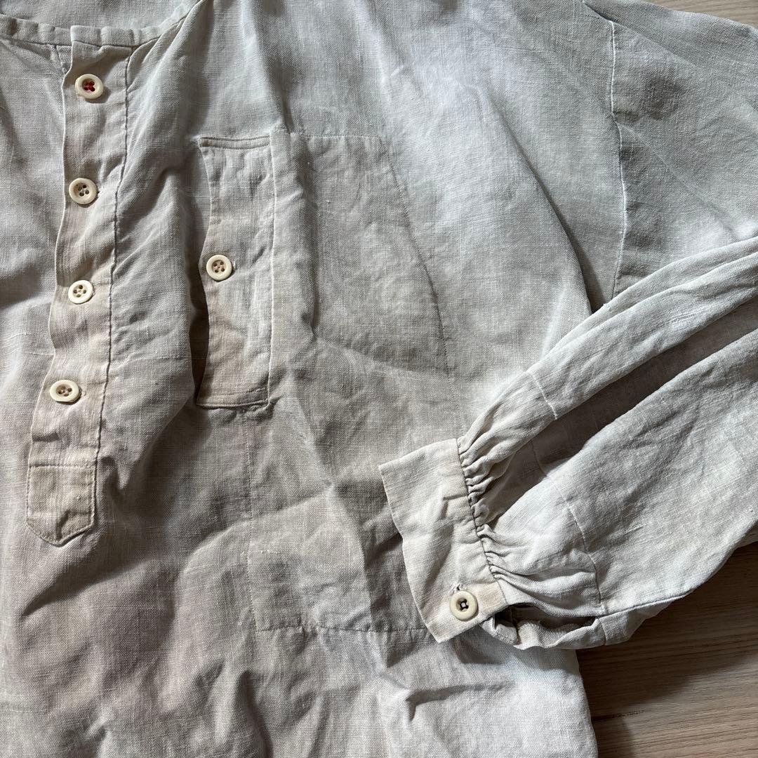 あ*え様 フレンチ　リネンスモック　vintage生地　 ボージョン　ボロ