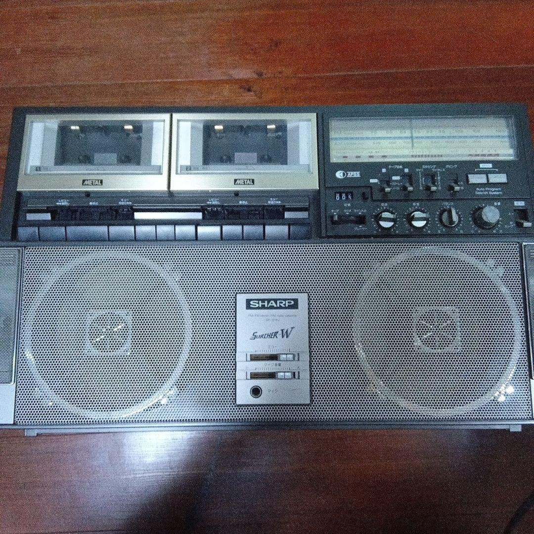 シャープGF-818J　 Wラジカセ ジャンク品