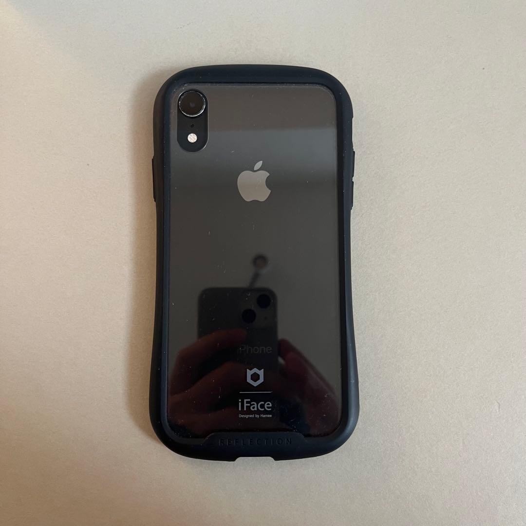 【訳あり】 iPhone XR ブラック SIMフリー iFaceカバー付