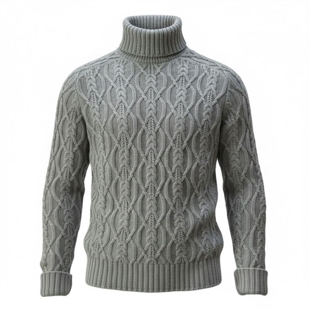 Johnstons of Elgin カシミヤ 100% アランニット セーター