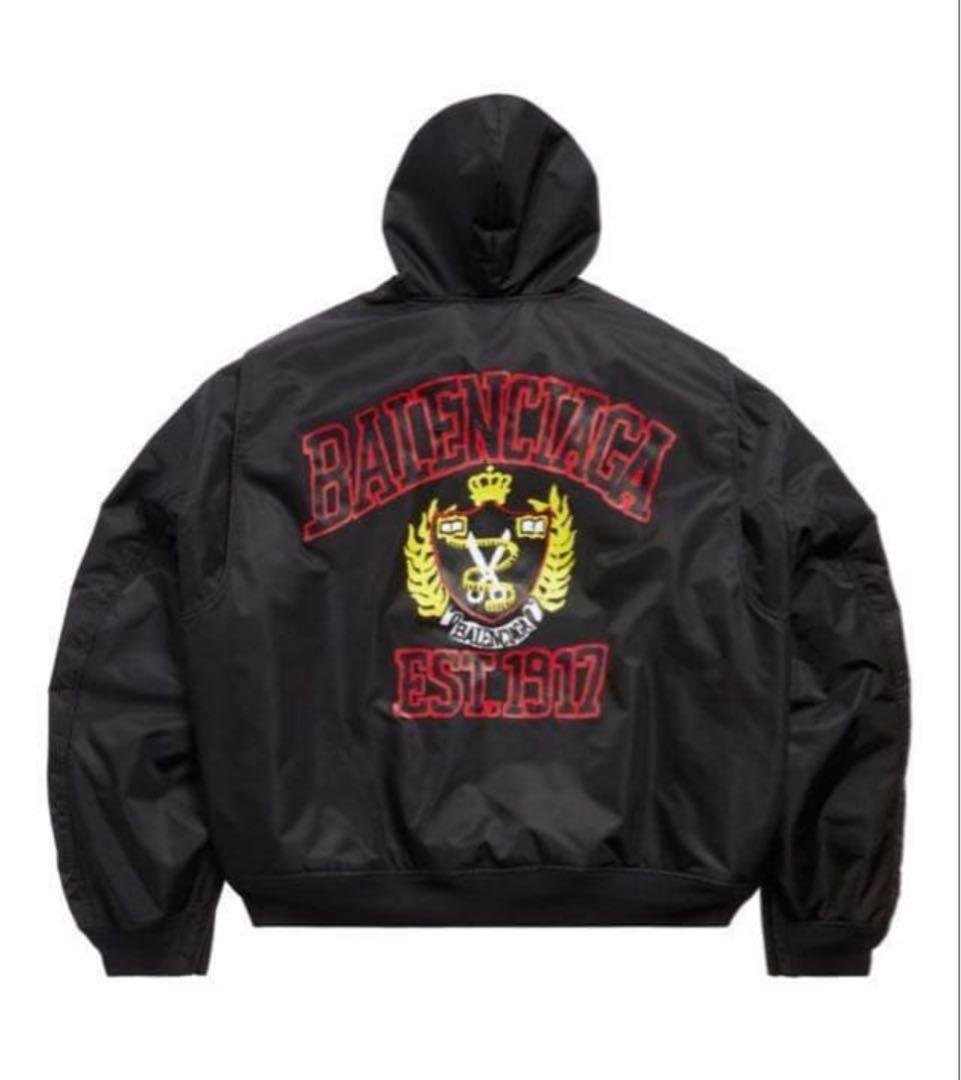 BALENCIAGA カレッジロゴ　ボンバージャケット　最安値