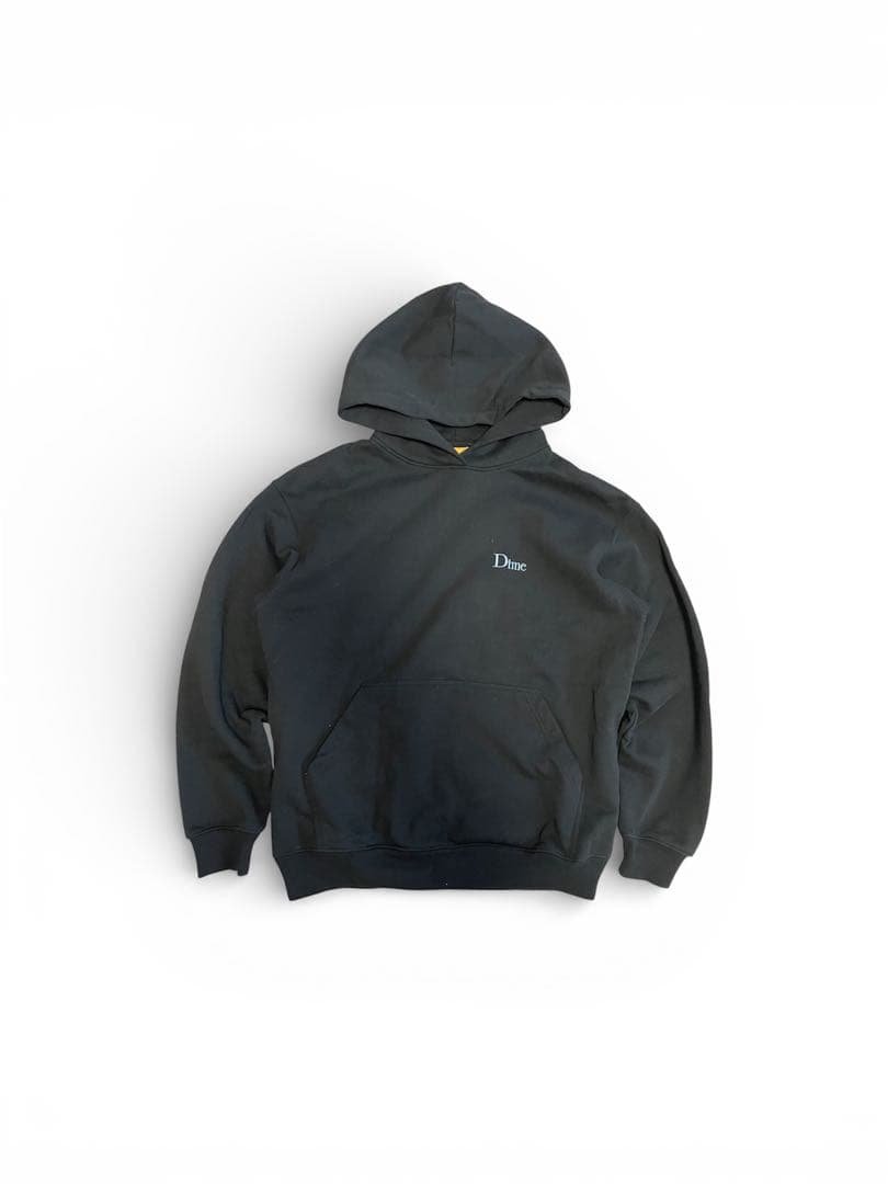 Dime ブラックフード付きパーカー