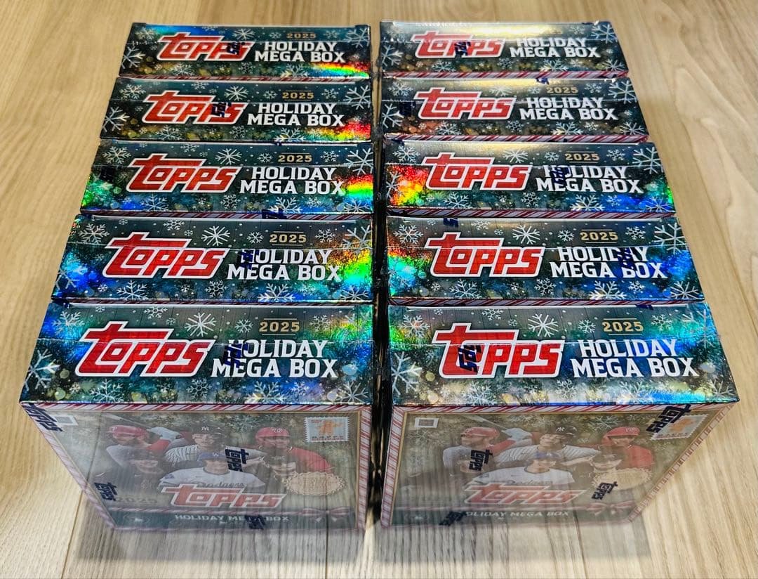 【topps完売品】Topps 2025 Holiday Mega 10箱