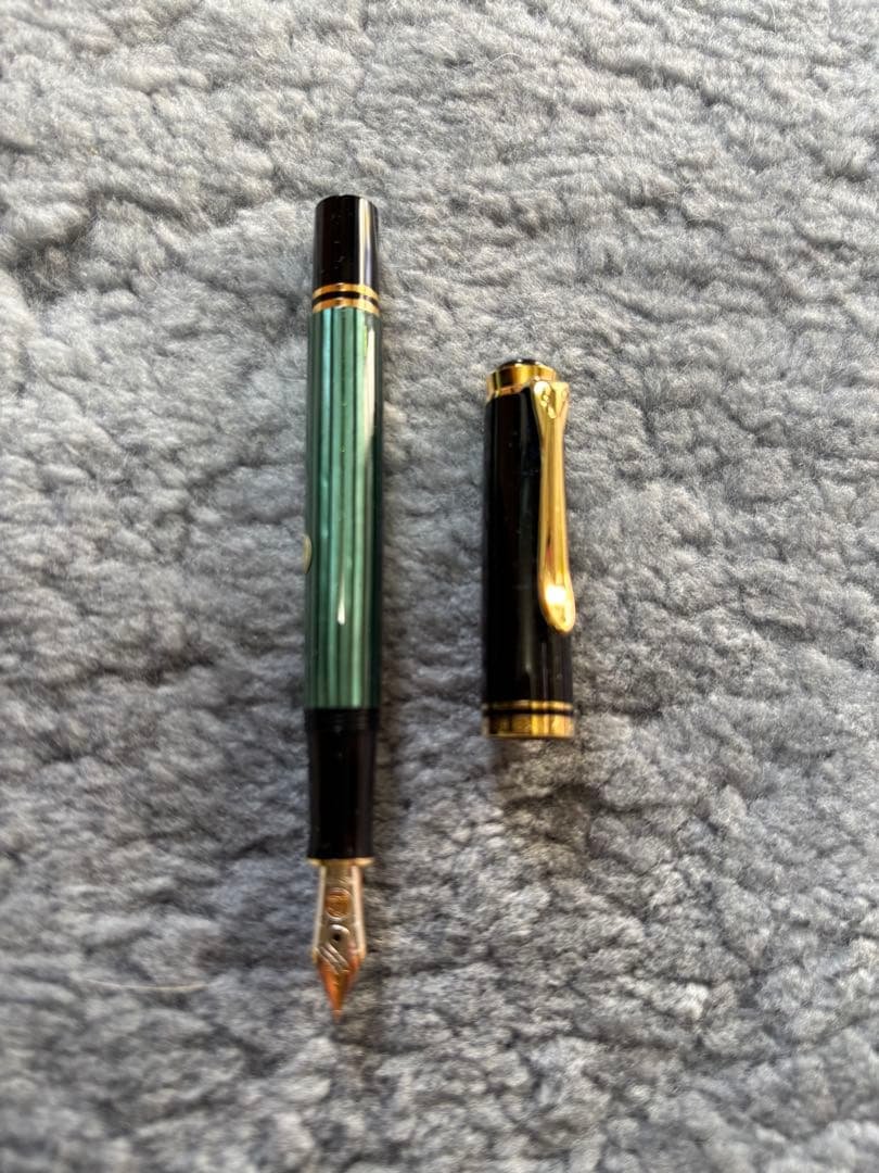 ペリカン スーベレーン M300 緑縞 14K 字幅F フルセット 新品/廃盤