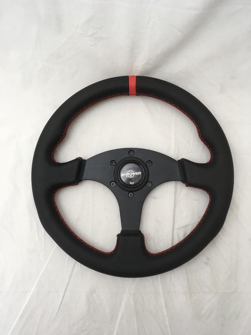 る*お様 W-POWER ステアリングホイール ブラック