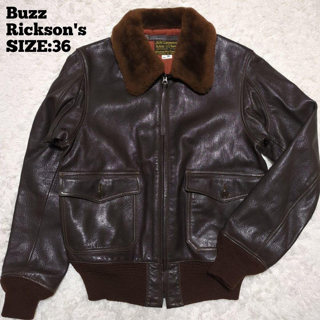 Buzz Rickson's♦G-1 ゴートスキン フライトジャケット 茶 36