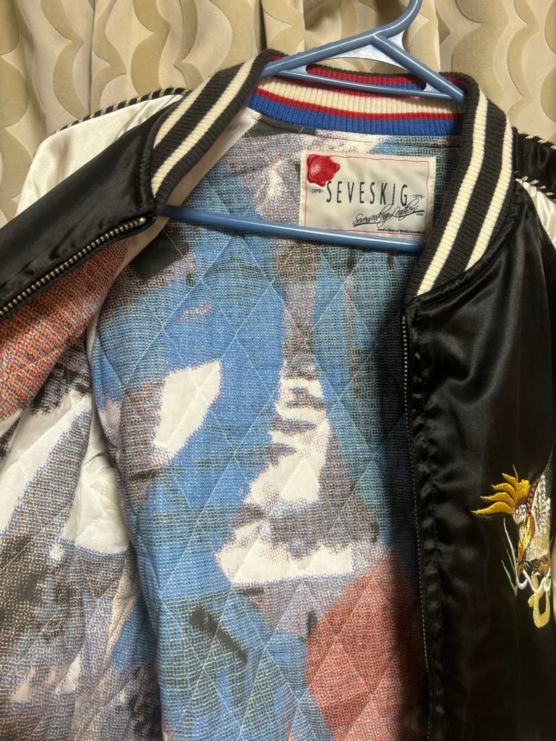 スカジャン 鷹刺繍 日本デザイン