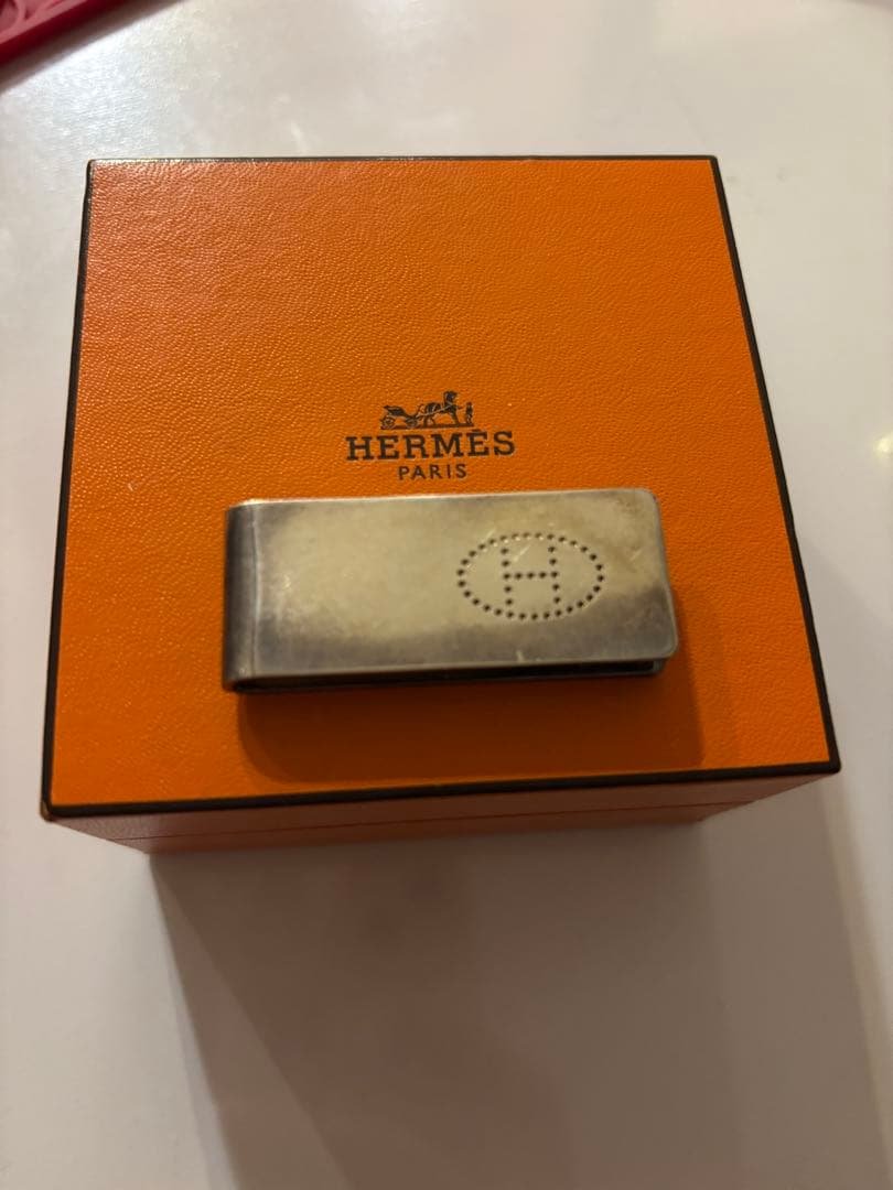 HERMES マネークリップ エブリン シルバー