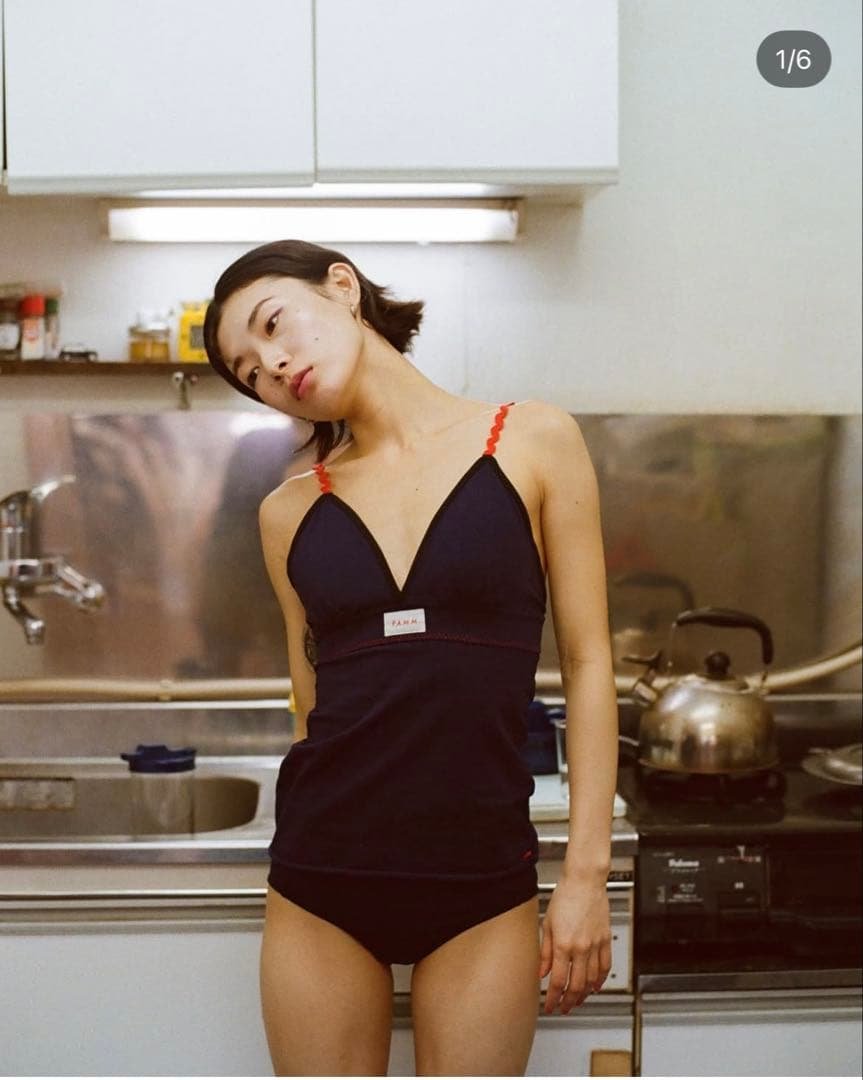 pamm Collection キッチン ネイビーキャミソール