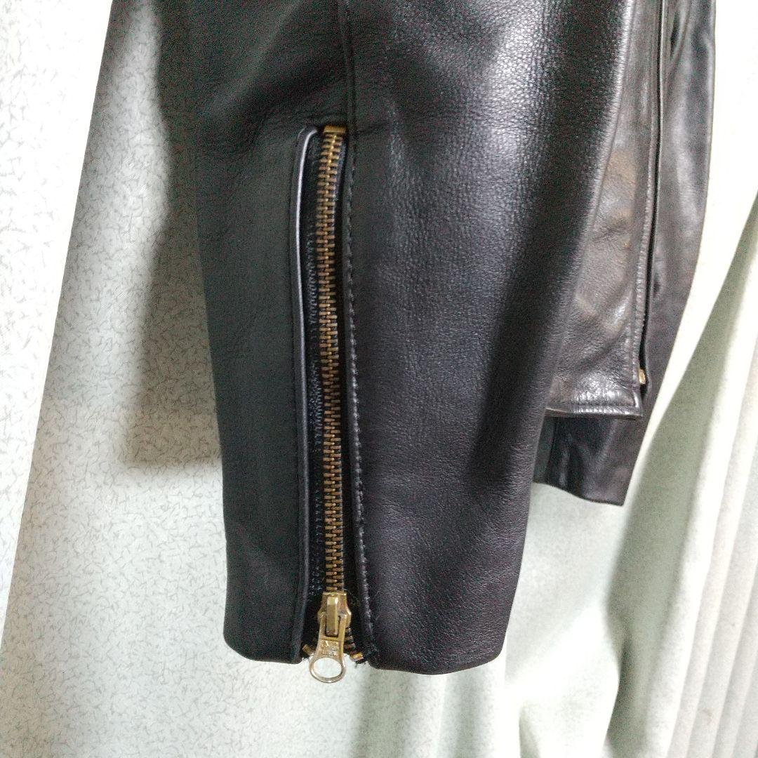 ほぼ新品　バンソン　エンフィールド　４０　レザーシングルライダースジャケット