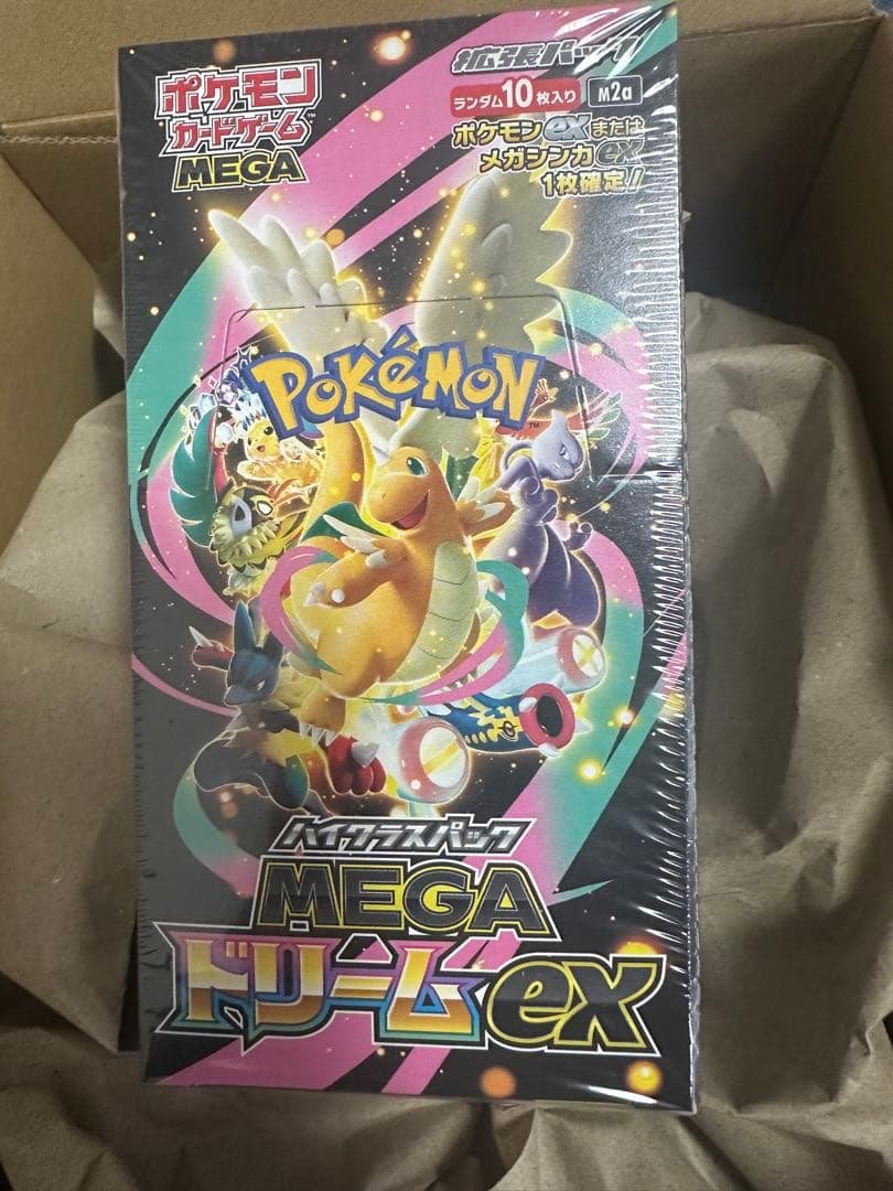 MEGAドリームex未開封ボックス　シュリンク付ポケモンカード