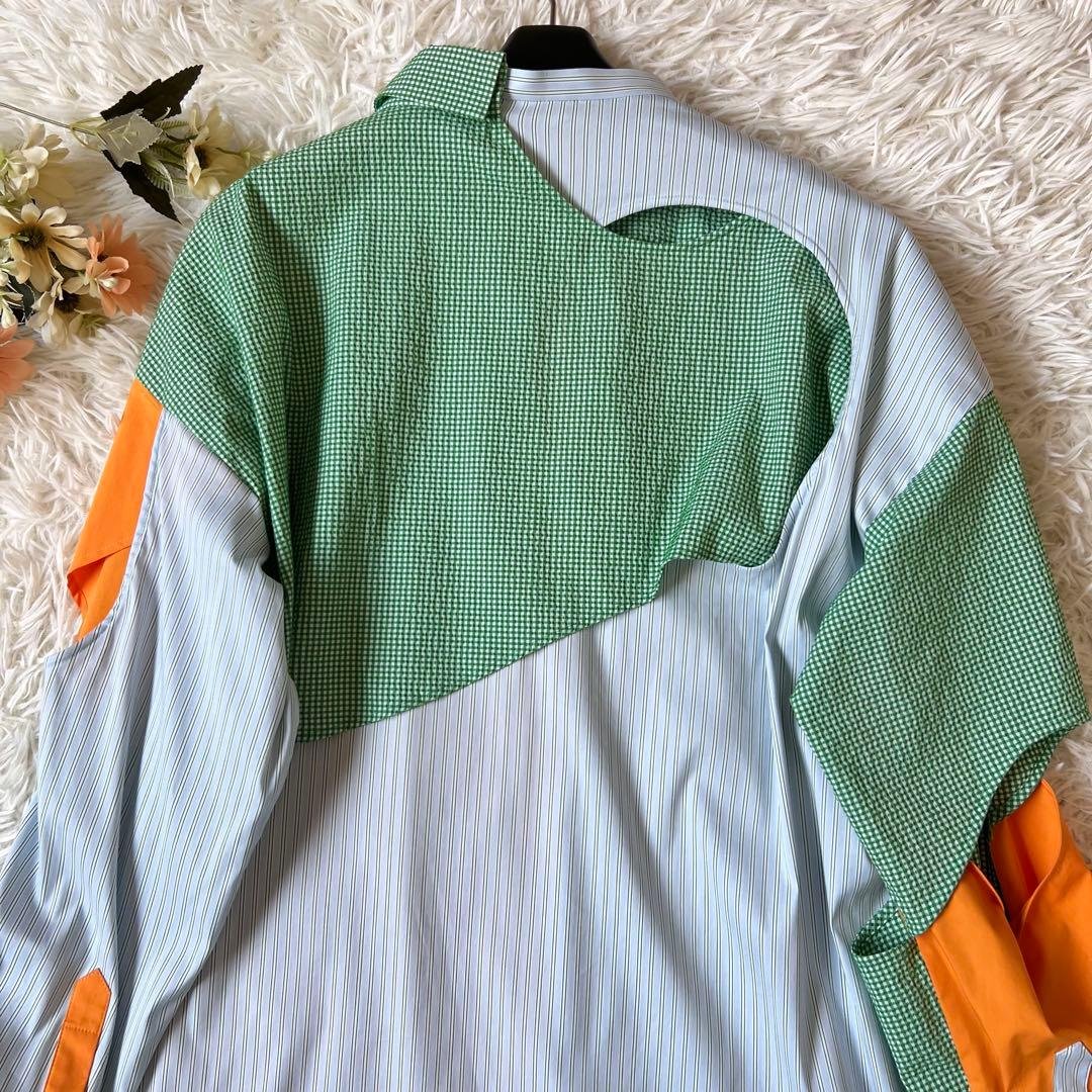 ENFOLD エンフォルド サッカーギンガム ホールSHIRT