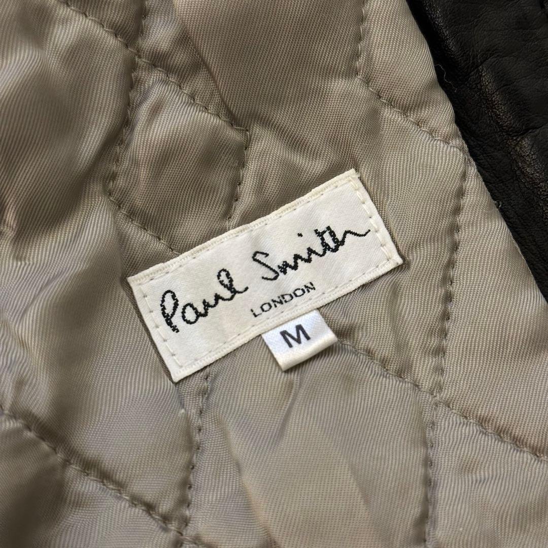 Paul Smith ポールスミス レザージャケット 黒 M シングルライダース