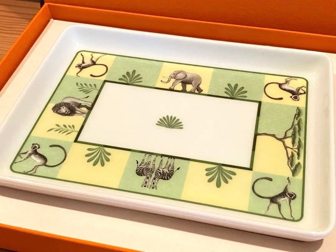 ★miku@★ HERMES エルメス スクエアプレート アフリカ