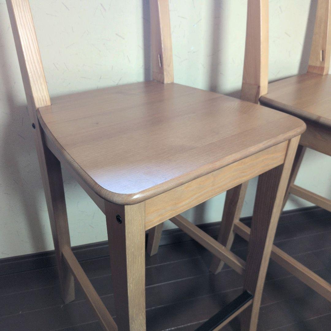 【良品】IKEA インゴルフ カウンターチェア INGOLF 63cm　2脚