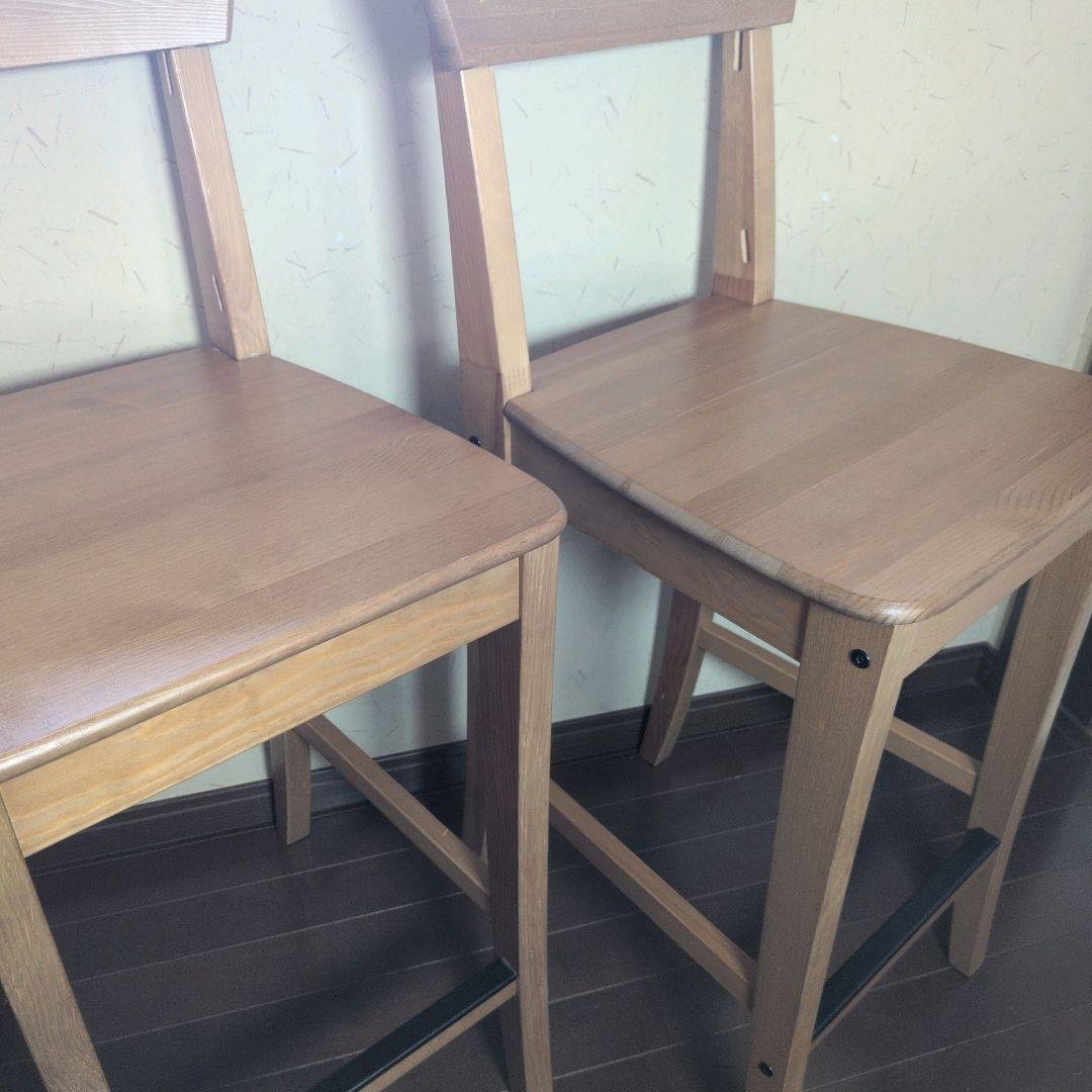 【良品】IKEA インゴルフ カウンターチェア INGOLF 63cm　2脚