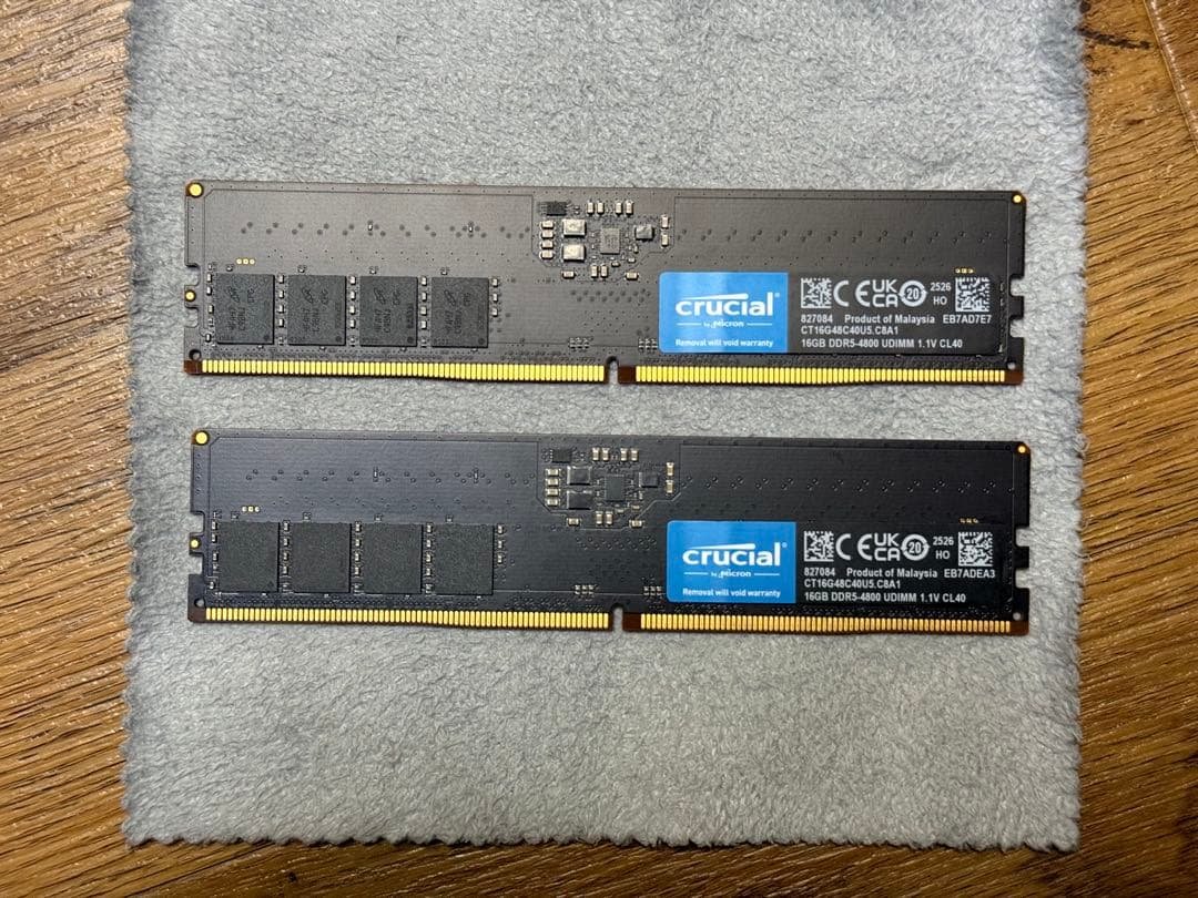 paul 様 Crucial DDR5 4800 16*2 32GB