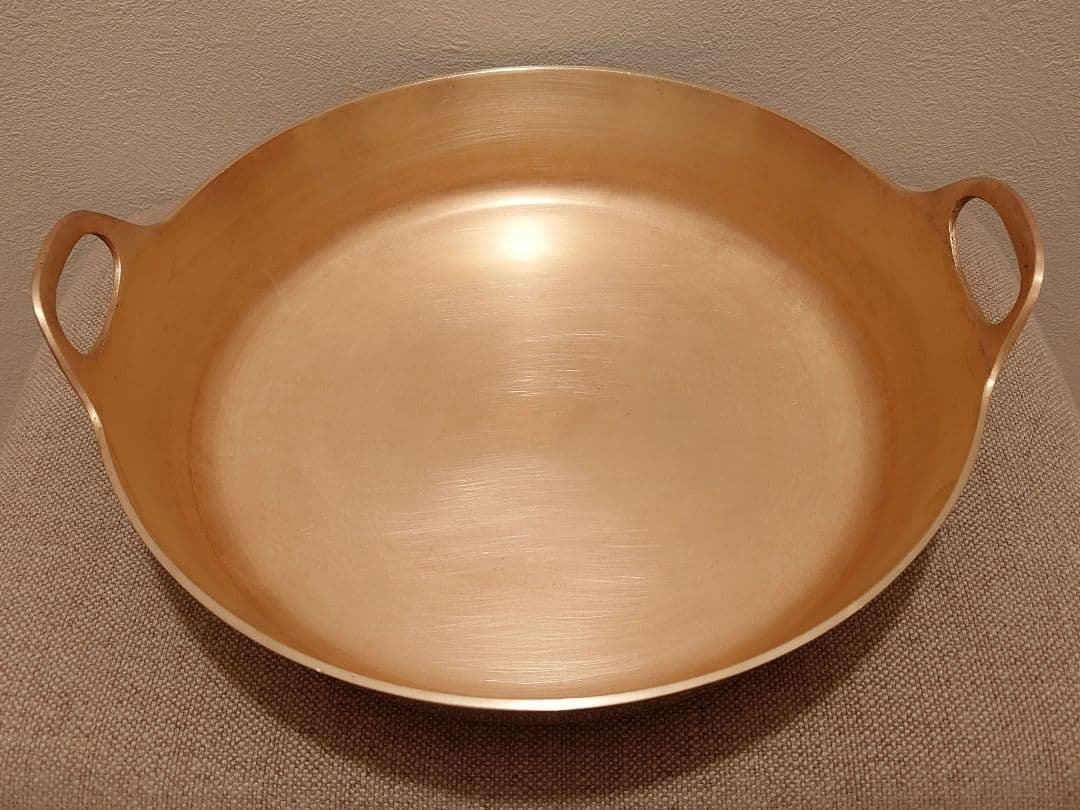 希少 有次 平井鋳造所 32cm 砲金 極厚 天ぷら鍋 ①