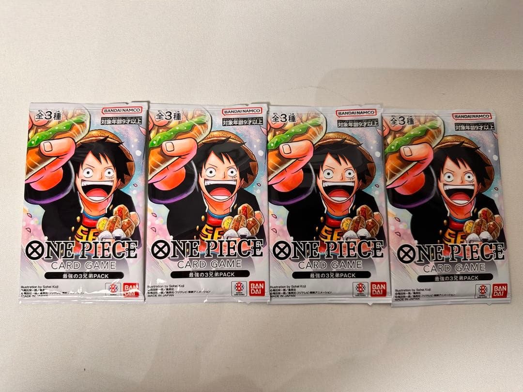 ワンピース 最強の3兄弟PACK 入場特典カード モスバーガー福袋などまとめ売り