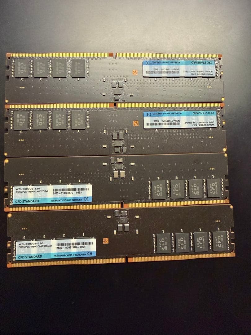 CFD W5U5600CS-32G DDR5メモリ 128GB（32GB×4）