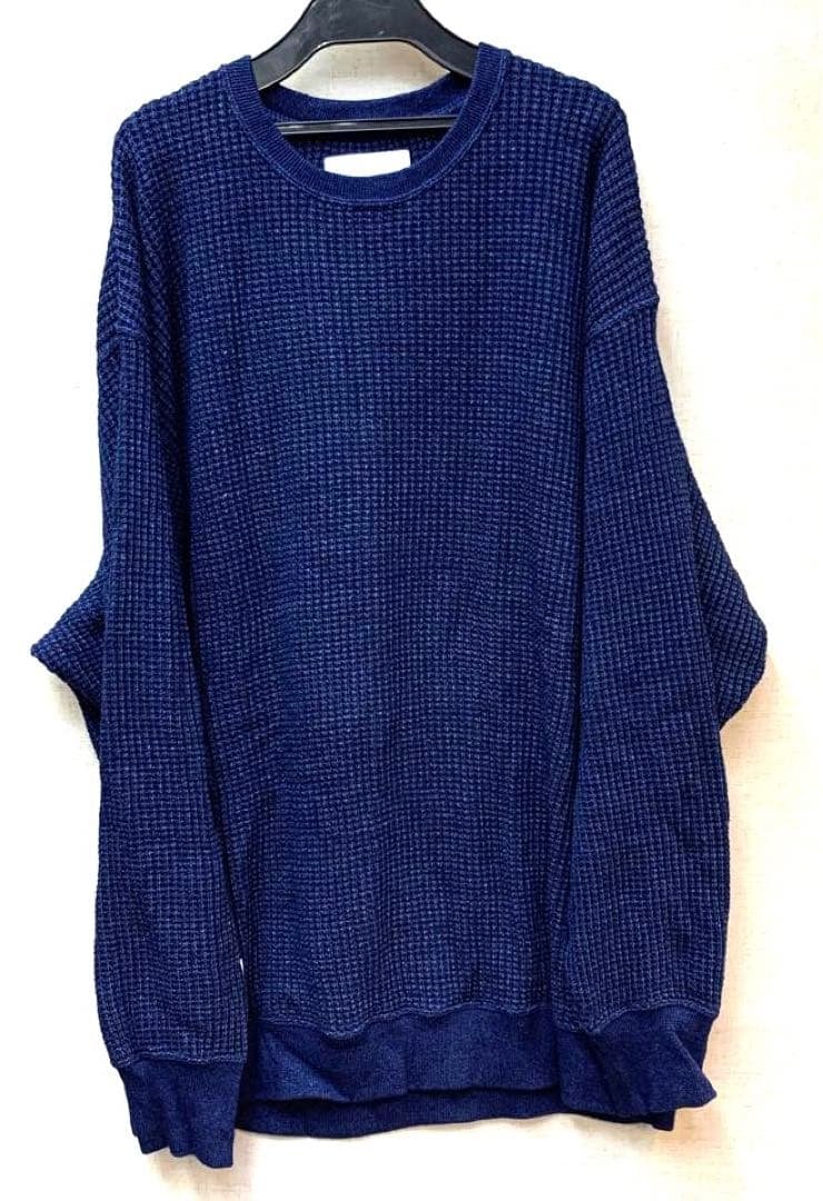 美品 WTAPS ダブルタップス ワッフルインディゴ 221ATDT-CSM01