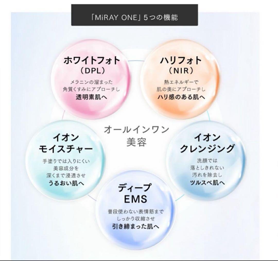 新品未使用　美顔器 マイトレックスMYTREX MiRAY ONE ホワイト